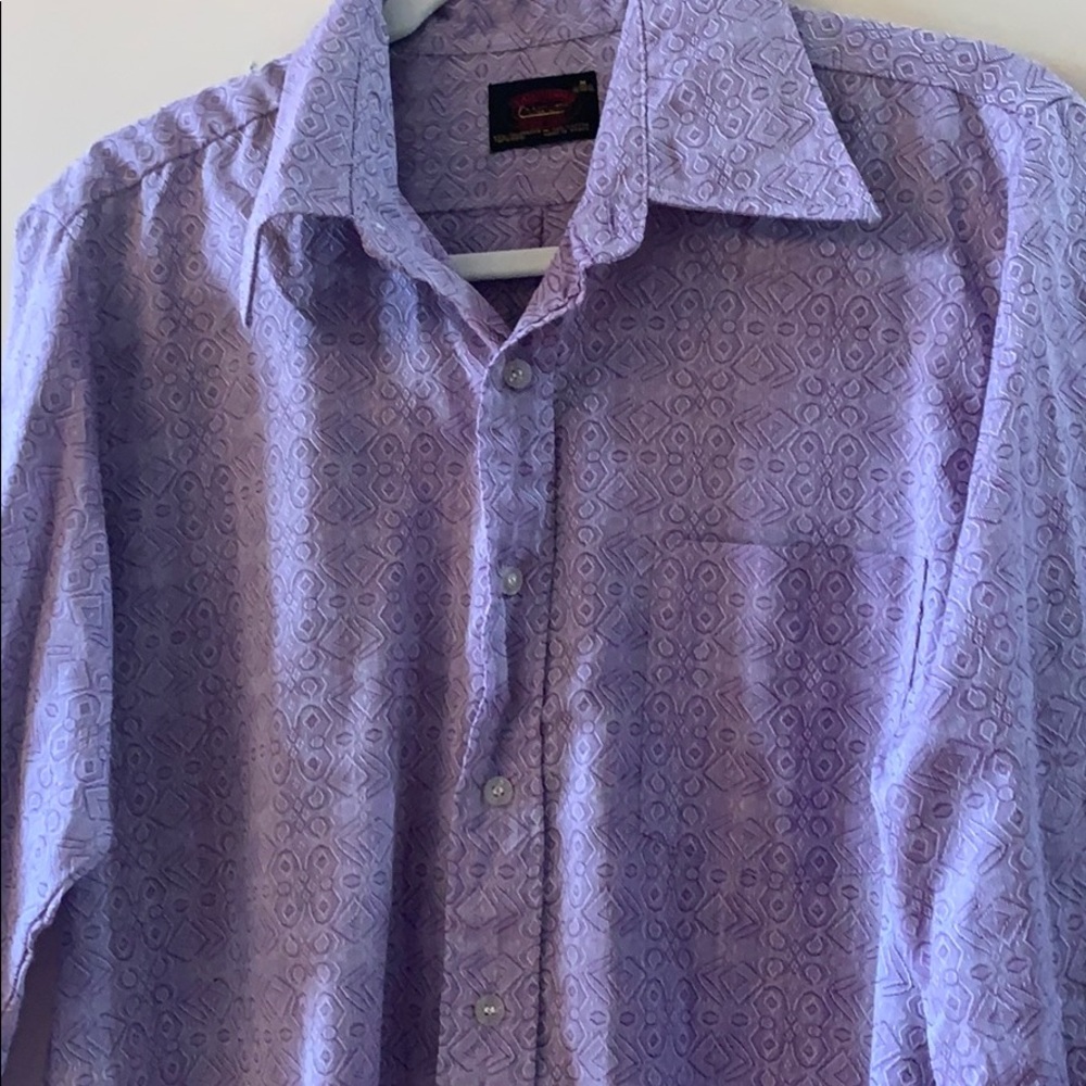 Vintage Purple Pattern Button Down